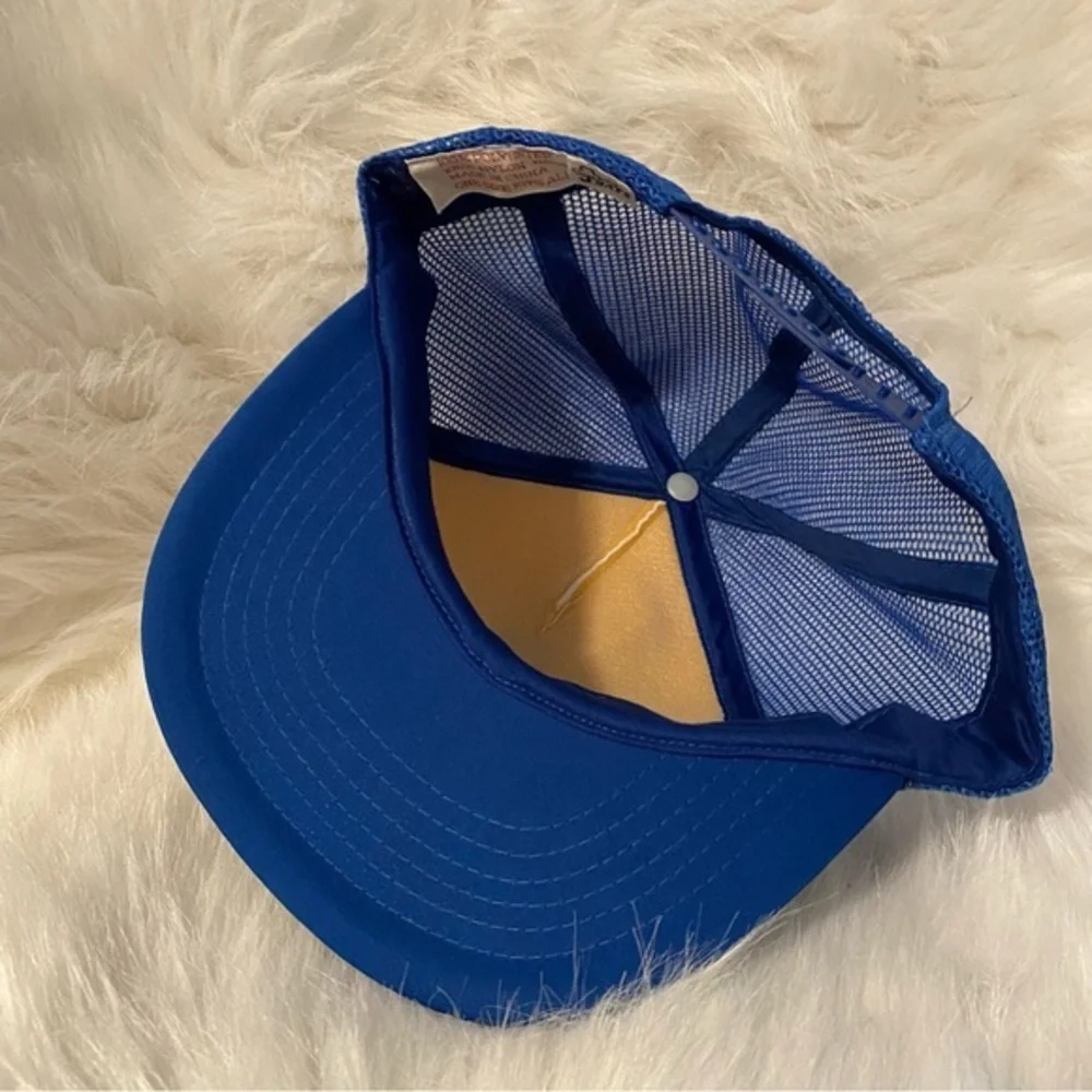 Trucker Snap Back Hat Blue White‎ Morgan Transport Equipment J Hats